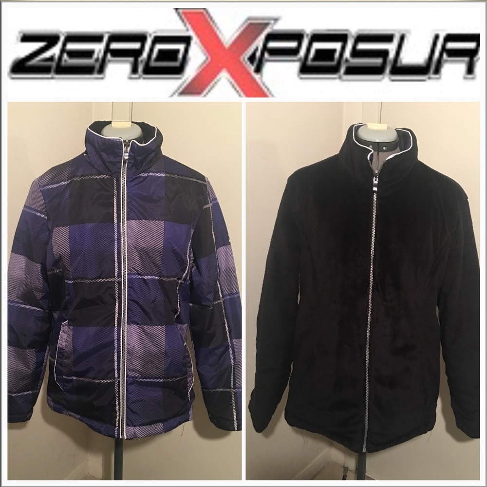 ZeroXposur Women Jacket Reversible Faux Fur - Sz L